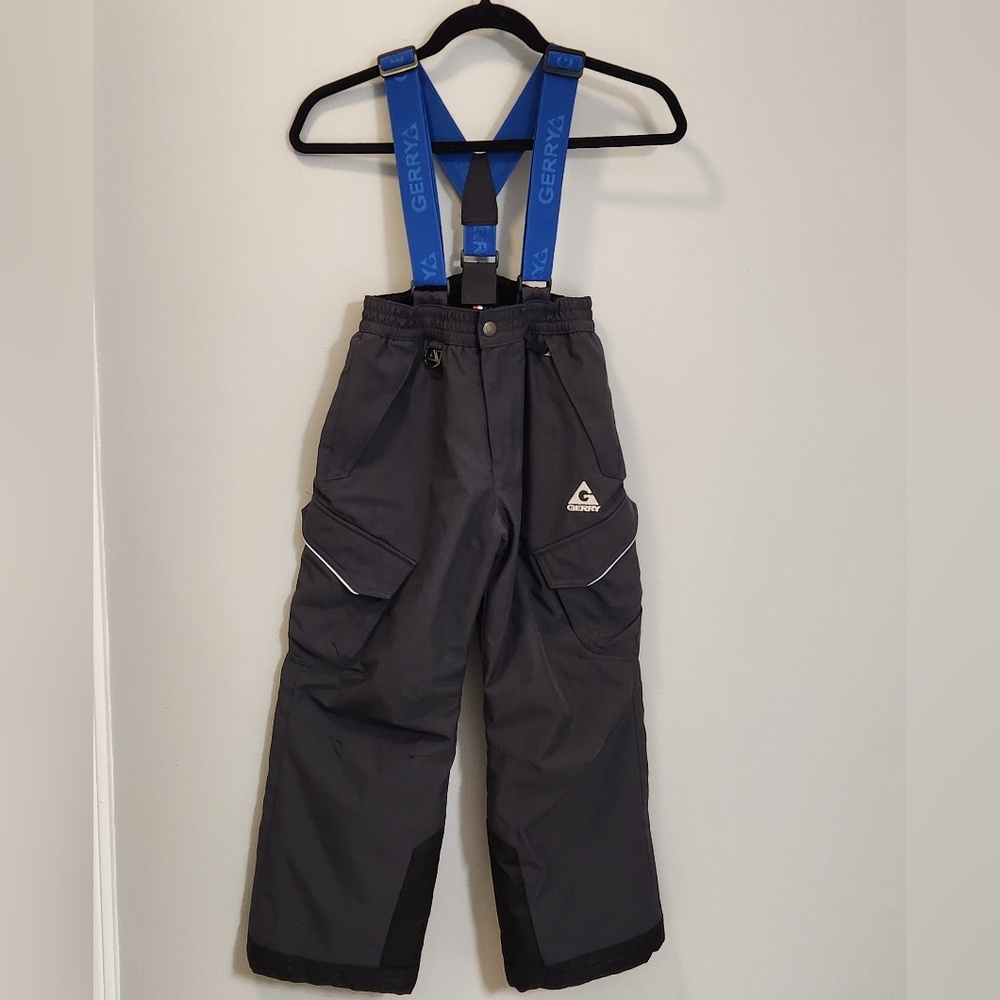 Gerry Kids Black Snow Pants with Detatchable Suspenders Size‎ M 10/12 Winter